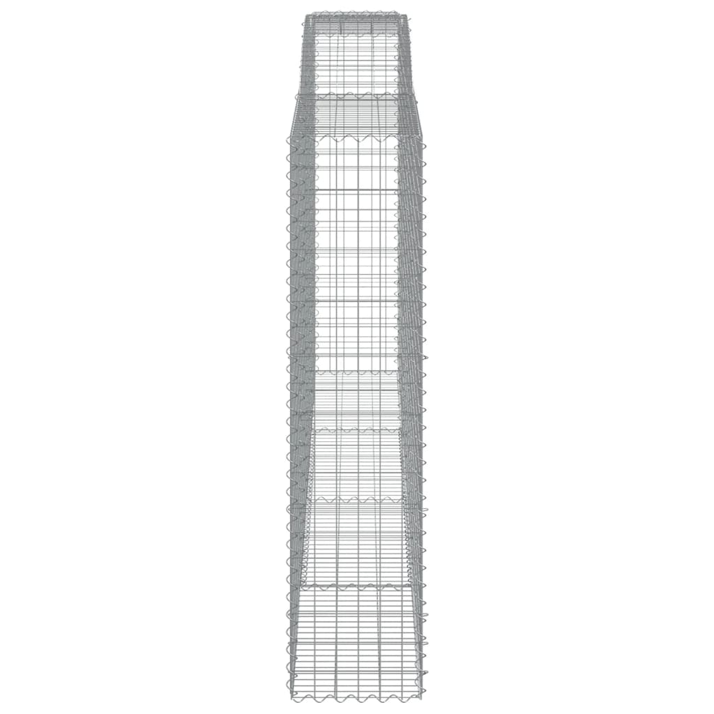 vidaXL Coșuri gabion arcuite, 6 buc 400x50x200/220 cm, fier galvanizat