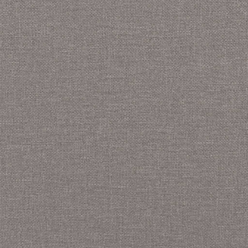 vidaXL Pat box spring cu saltea, gri taupe, 90x190 cm, textil