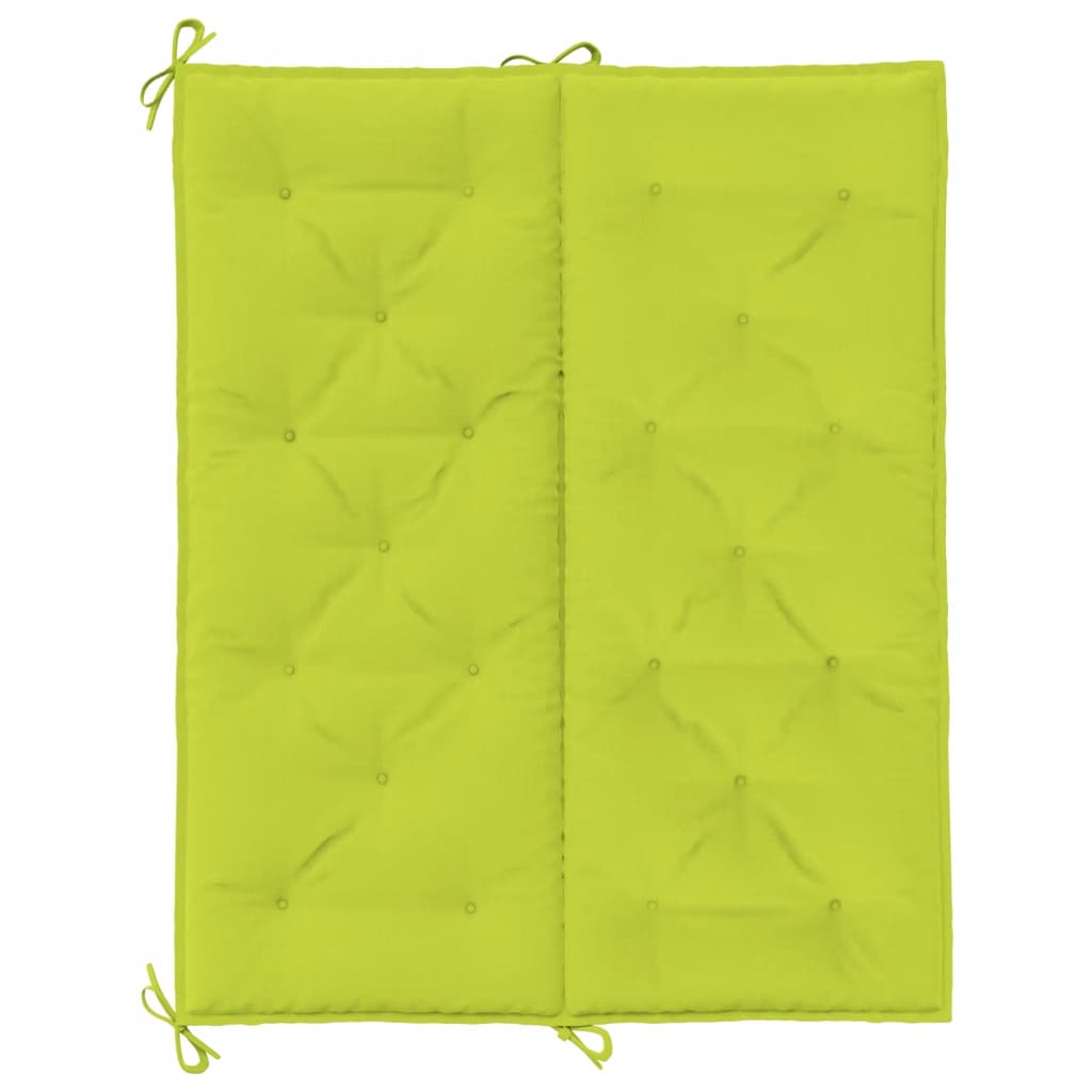 vidaXL Pernă bancă grădină, verde aprins 120x(50+50)x7cm textil oxford