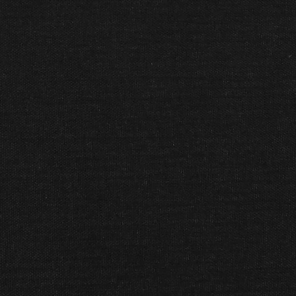 vidaXL Tăblie de pat, negru, 80x5x78/88 cm, textil