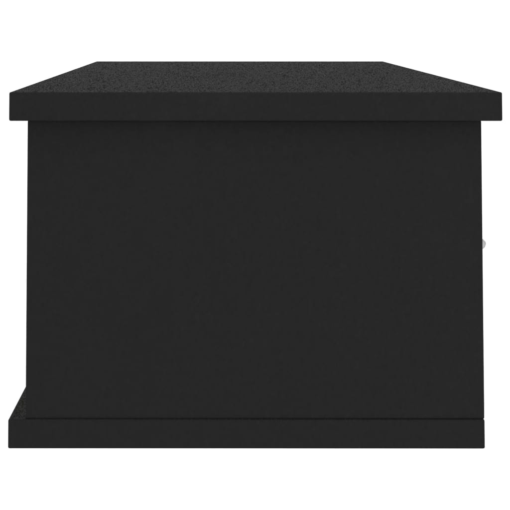 vidaXL Dulap de perete cu sertare, negru 88x26x18,5 cm lemn prelucrat