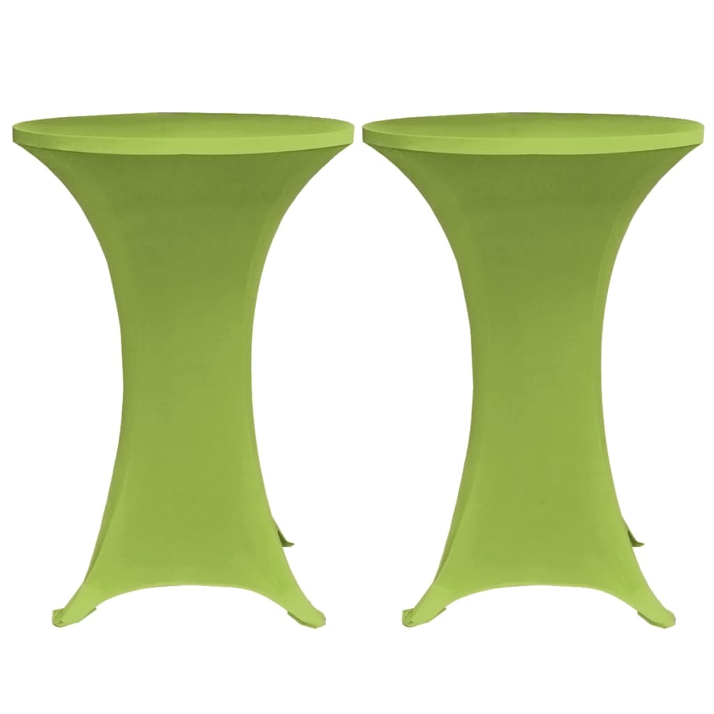 vidaXL Husă elastică pentru masă, 2 buc., verde, 60 cm