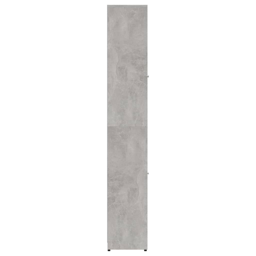 vidaXL Dulap de baie, gri beton, 30x30x183,5 cm, lemn prelucrat