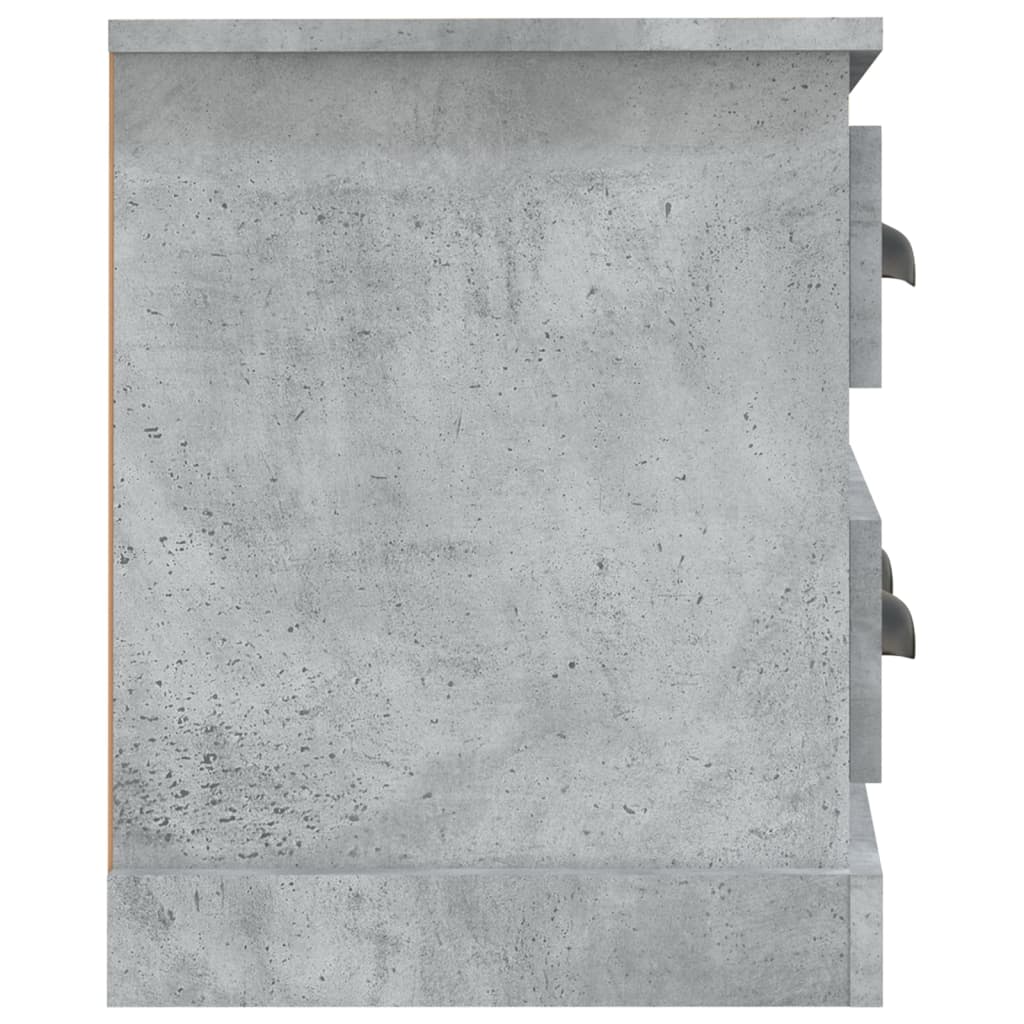 vidaXL Comodă TV, gri beton, 100x35,5x45 cm, lemn prelucrat