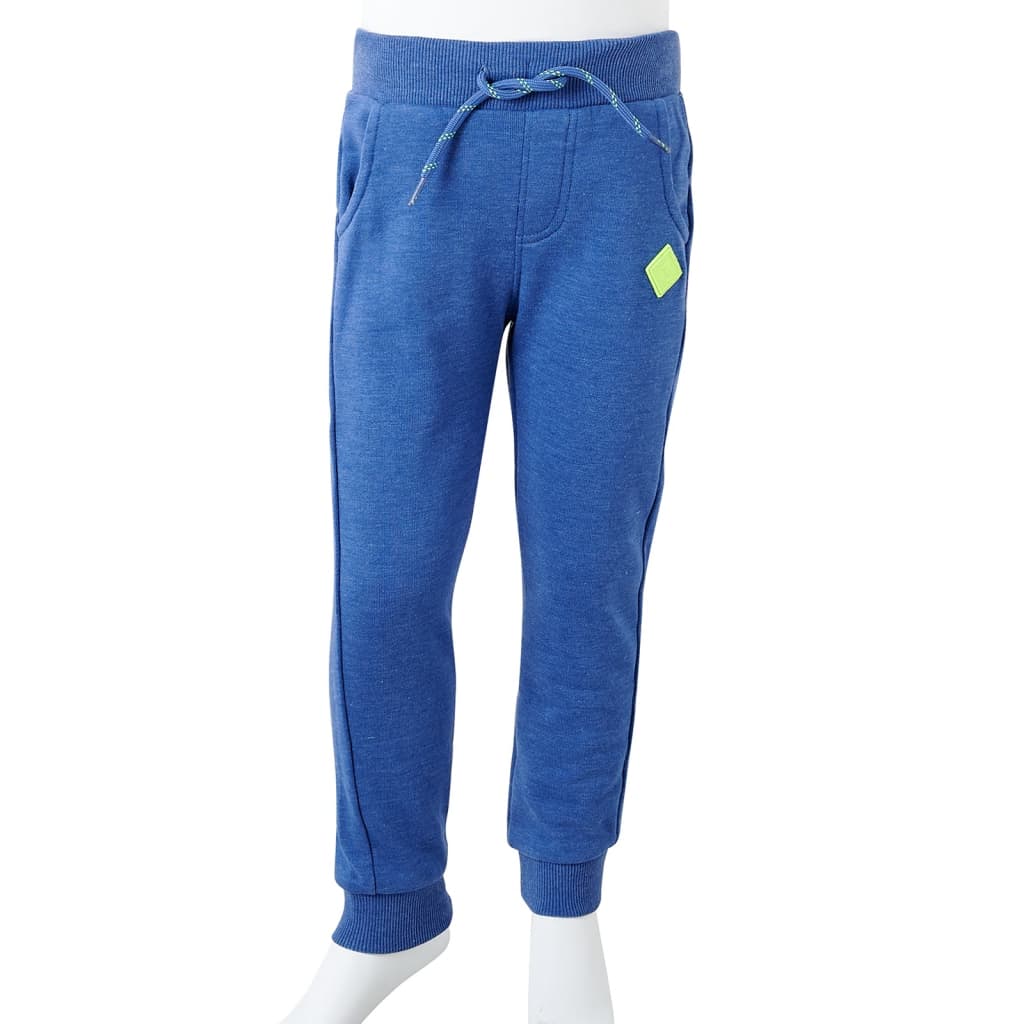 Pantaloni de trening pentru copii, albastru melanj, 104