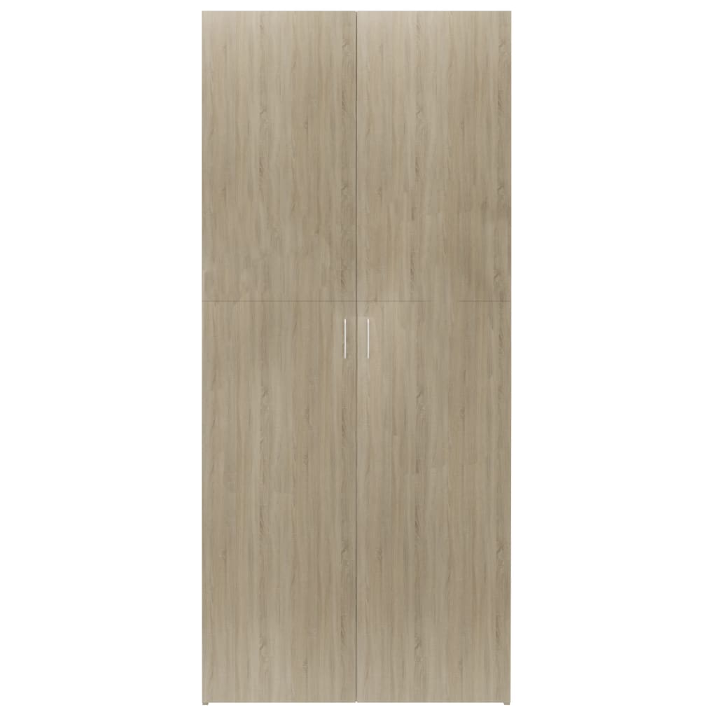 vidaXL Pantofar, stejar sonoma, 80x35,5x180 cm, lemn prelucrat