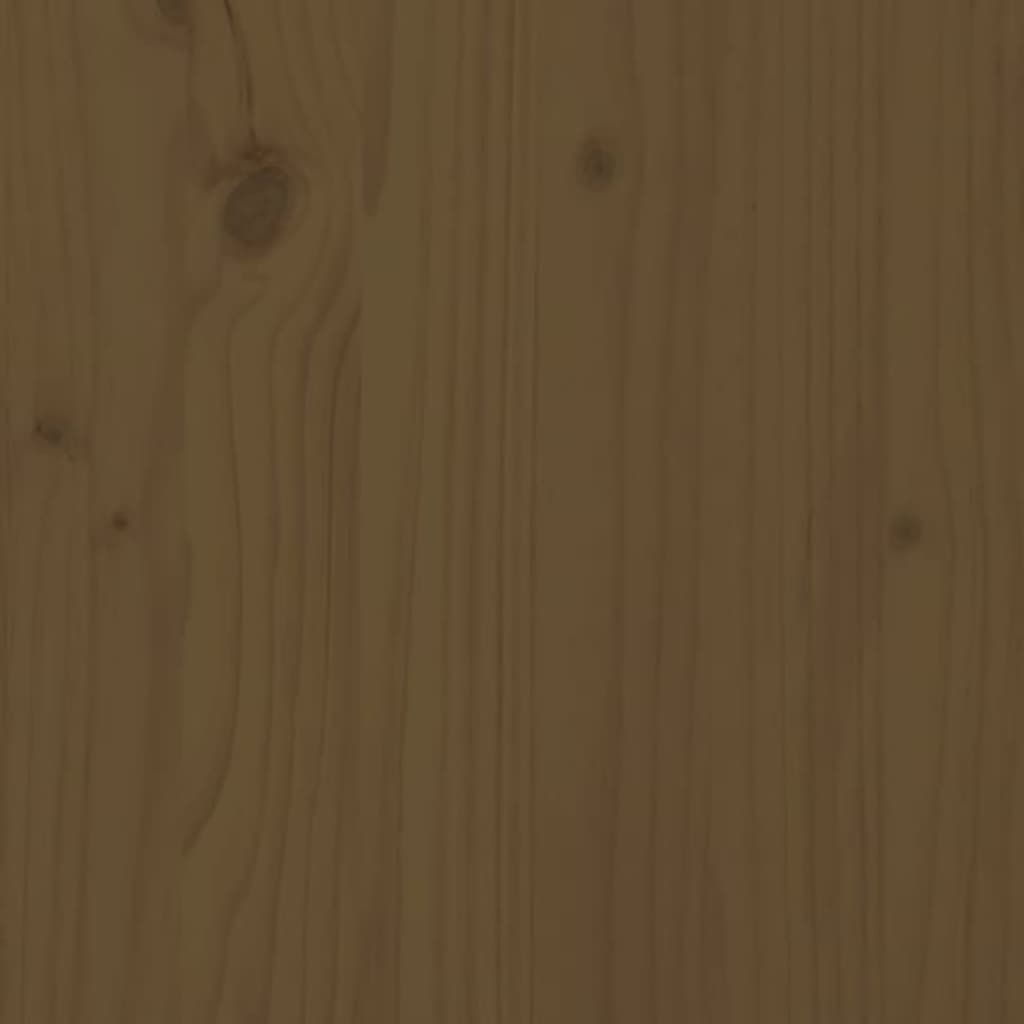 vidaXL Jardinieră cu raft maro miere 111,5x111,5x81 cm lemn masiv pin
