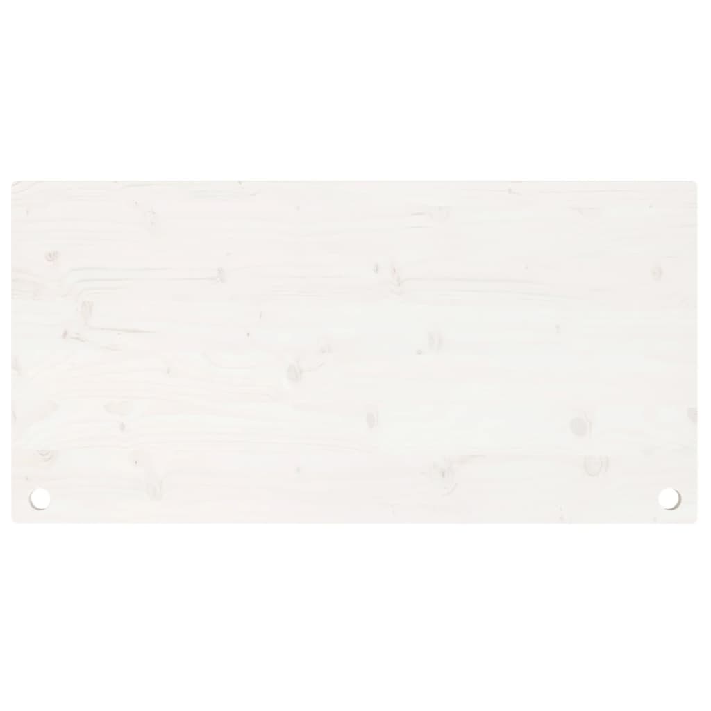 vidaXL Blat de birou, alb, 100x60x2,5 cm, lemn masiv de pin