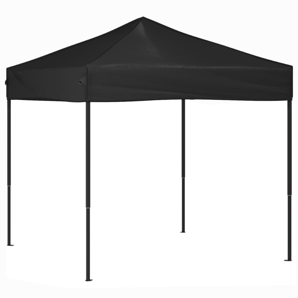 vidaXL Cort pliabil pentru petrecere, negru, 2x2 m