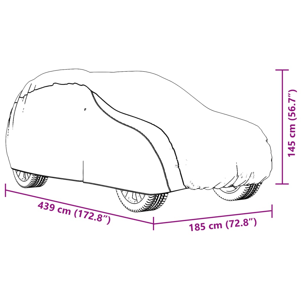 vidaXL Husă auto pentru SUV, curele cu cataramă, complet, argintiu M