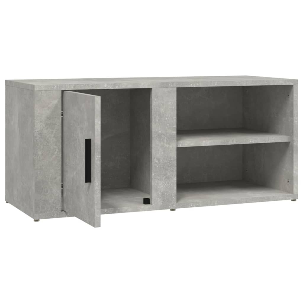 vidaXL Comode TV, 2 buc., gri beton, 80x31,5x36 cm, lemn prelucrat