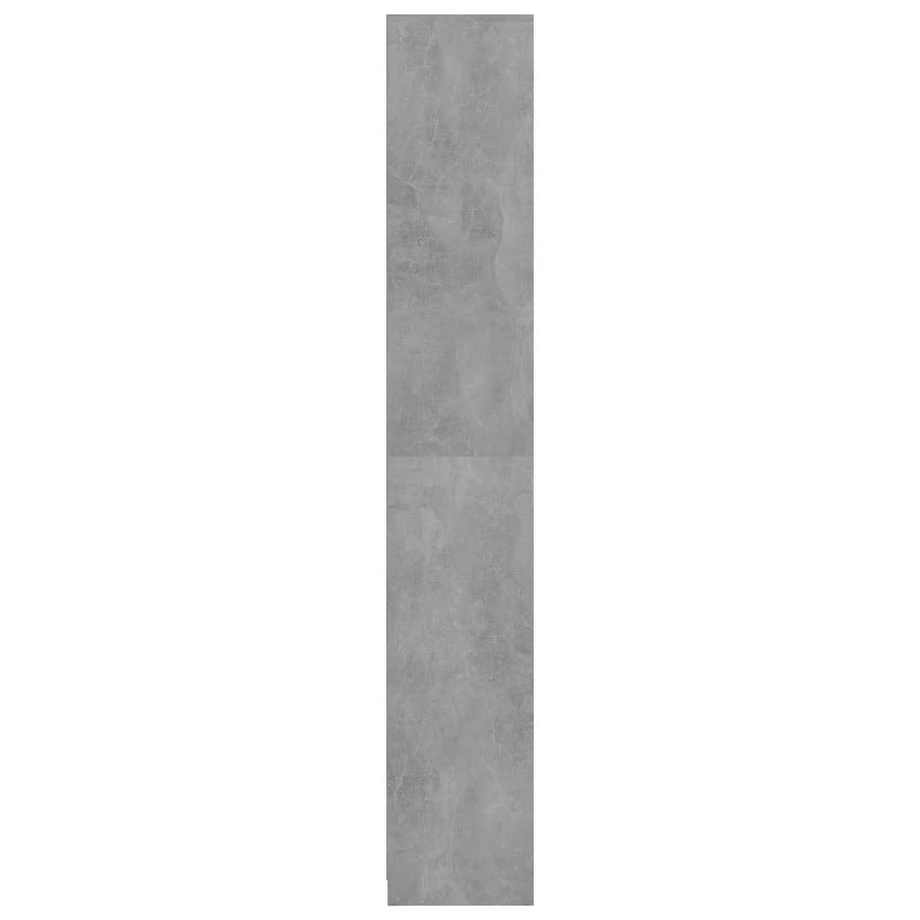 vidaXL Dulap de baie, gri beton, 30x30x183,5 cm, lemn prelucrat