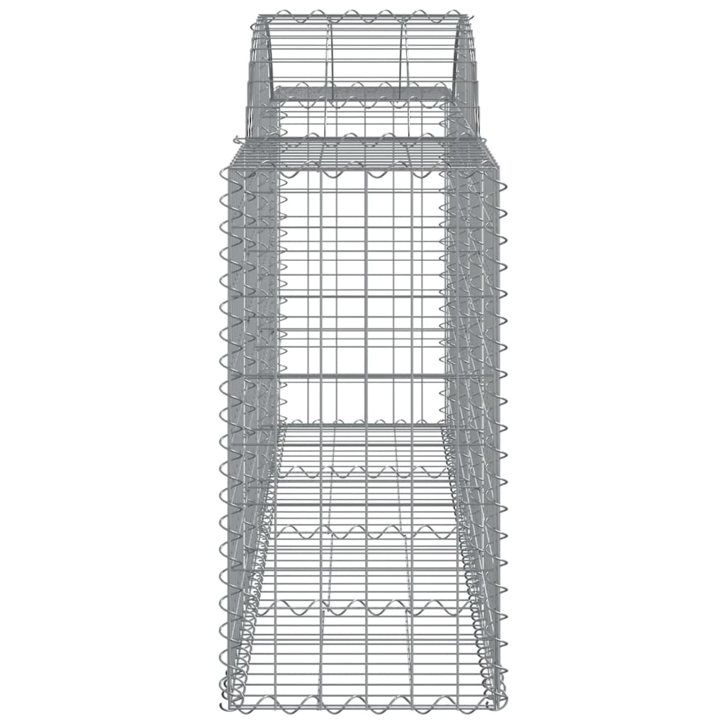 vidaXL Coșuri gabion arcuite 20 buc, 200x50x80/100 cm, fier galvanizat