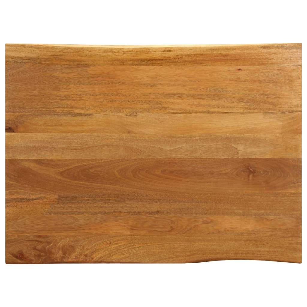 vidaXL Blat masă cu margini naturale, 90x80x2,5 cm, lemn masiv mango