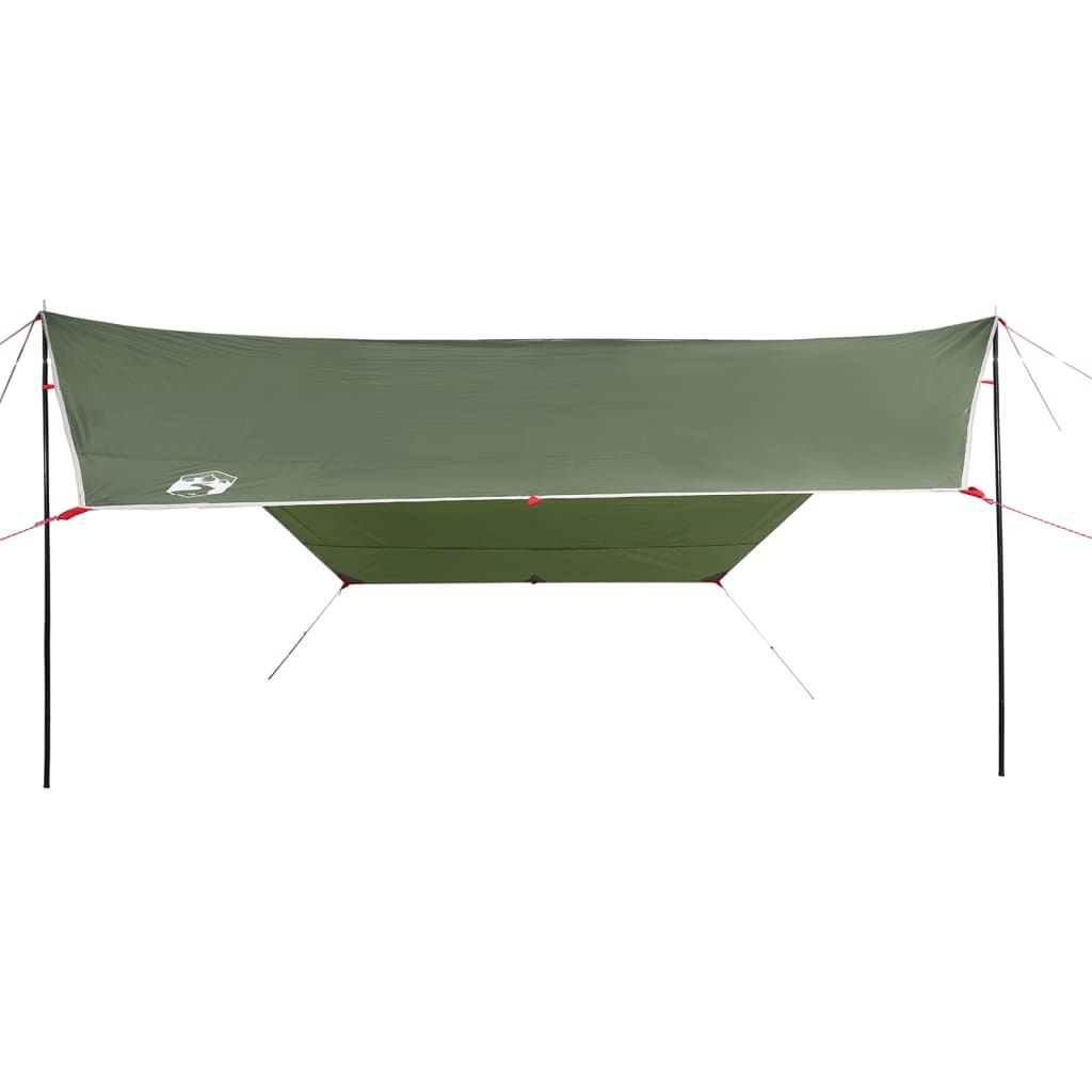 vidaXL Prelată de camping, verde, 430x380x210 cm, impermeabilă