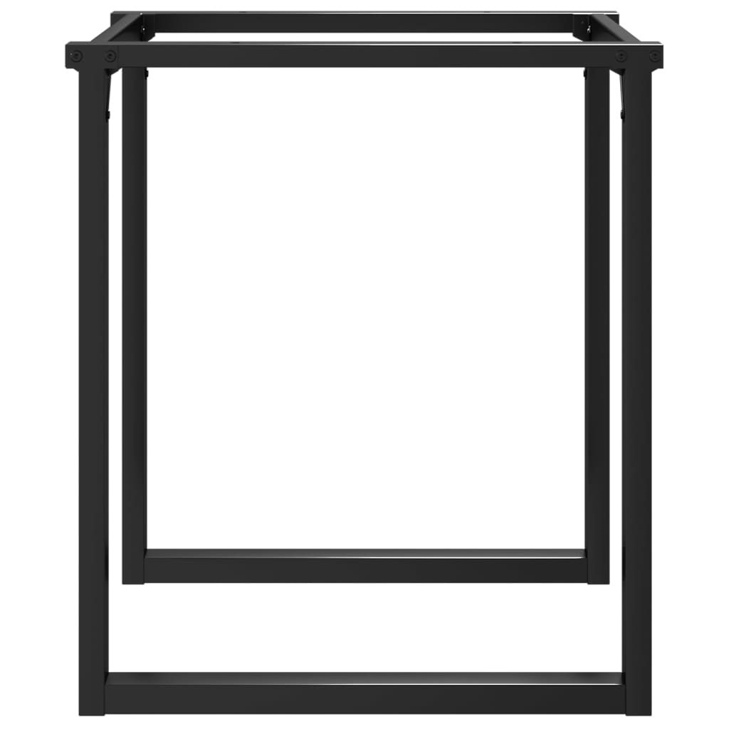 vidaXL Picioare Măsuță de cafea O-Frame 70x70x73 cm Fontă