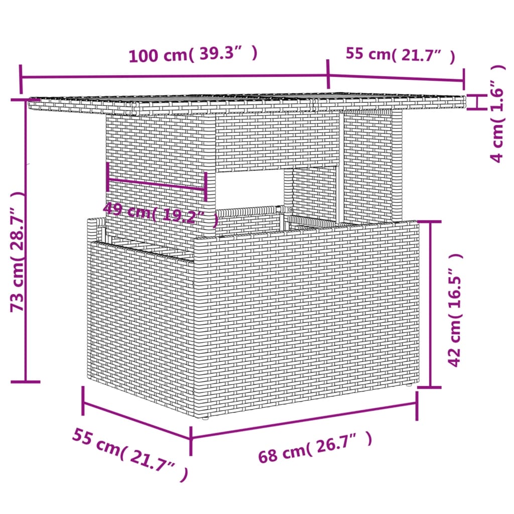 vidaXL Set mobilier de grădină cu perne, 9 piese, negru, poliratan