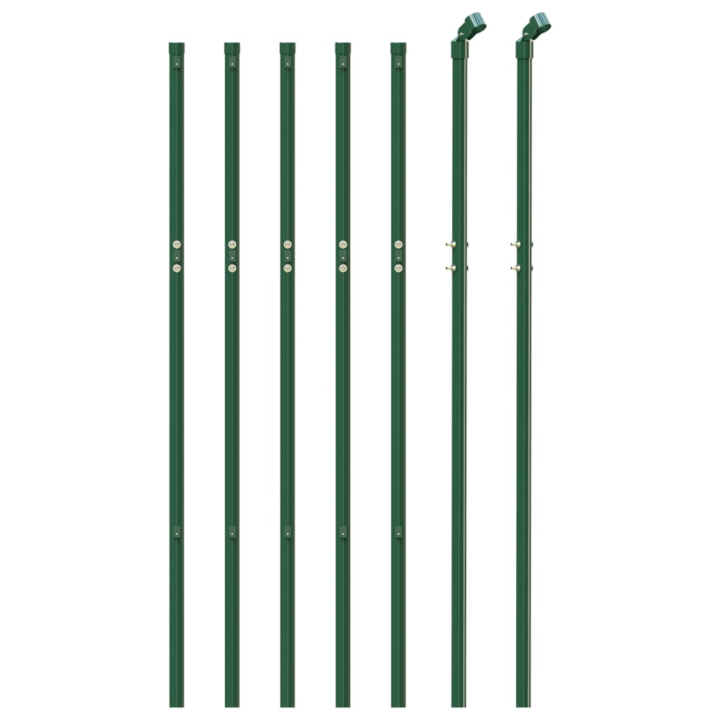 vidaXL Gard plasă de sârmă, verde, 1,1x10 m, oțel galvanizat
