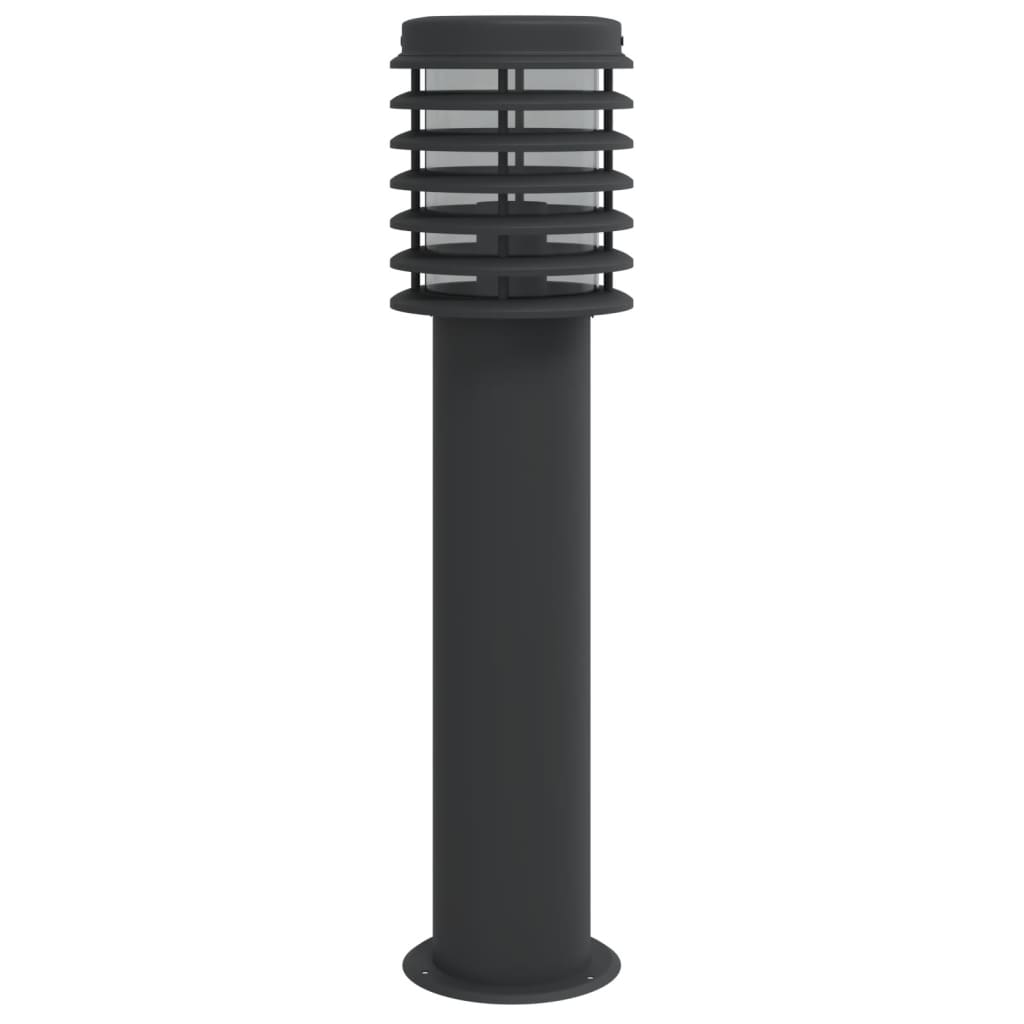 vidaXL Lampă exterioară de podea, negru, 60 cm, oțel inoxidabil