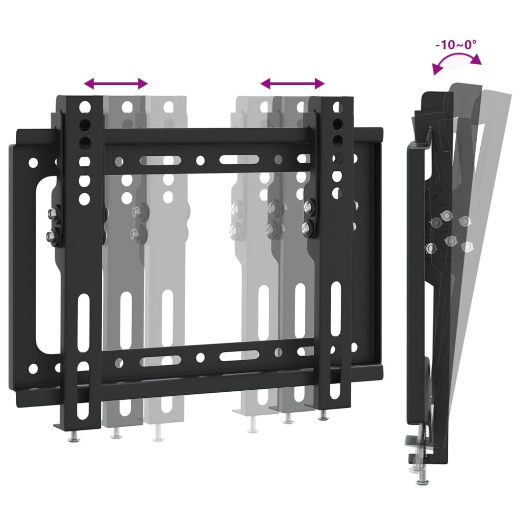 vidaXL Suport TV de perete, ecran 14-42 inchi Max VESA 200x200 mm 30kg