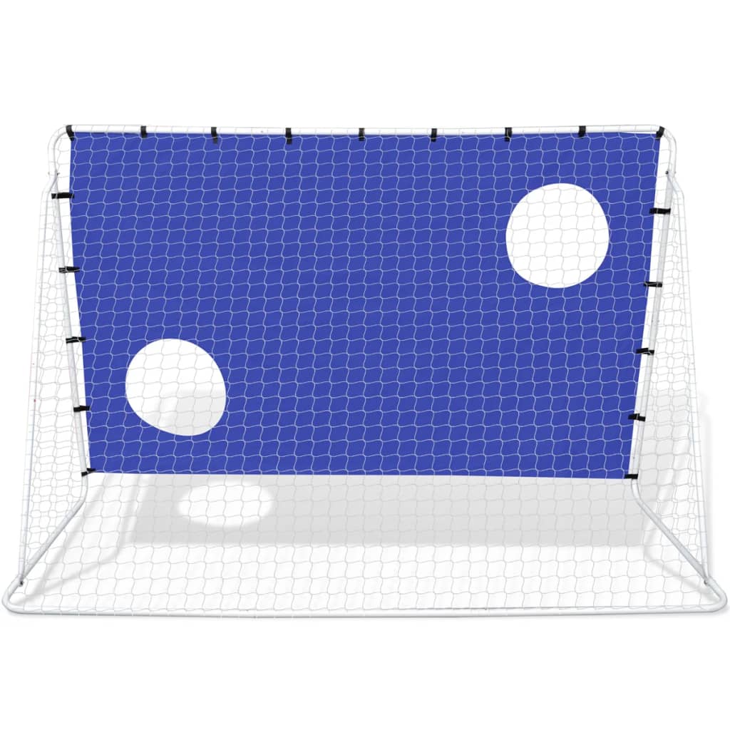 vidaXL Poartă fotbal cu perete țintă 240x92x150cm oțel calitate înaltă