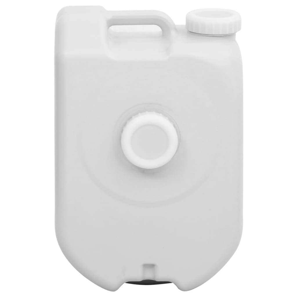 vidaXL Rezervor de apă portabil cu adaptor, gri, 24 L