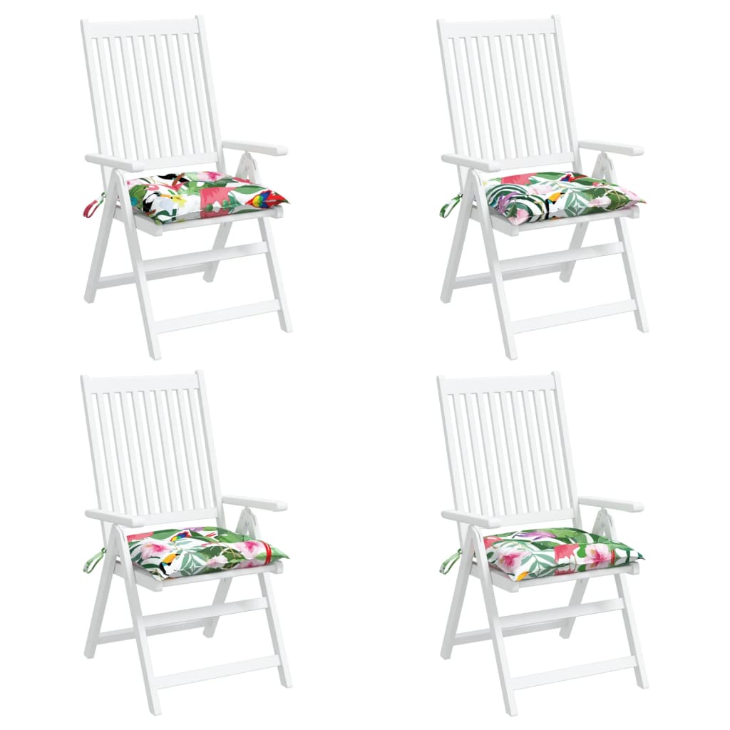 vidaXL Perne de scaun, 4 buc., multicolor, 50x50x7 cm, textil oxford