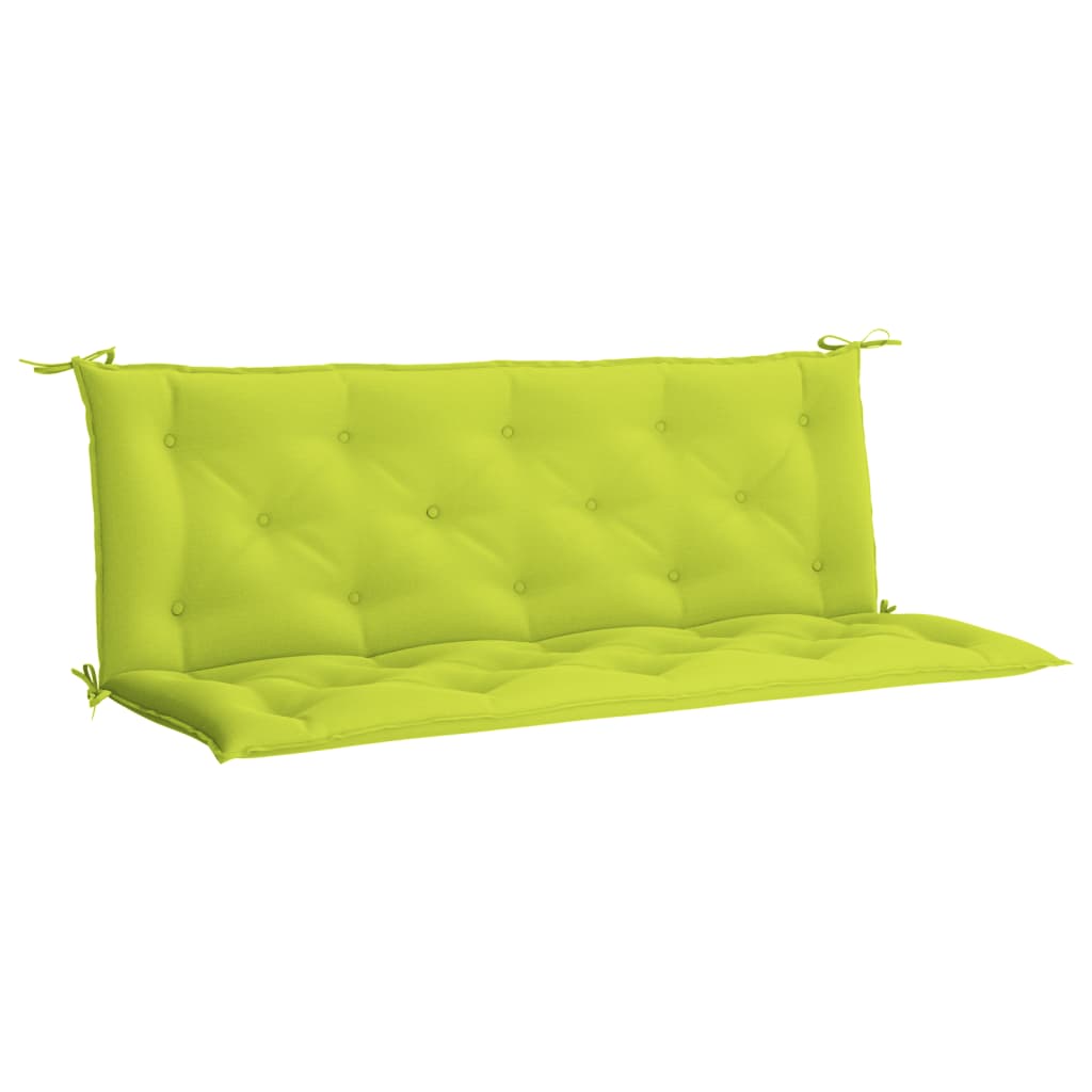 vidaXL Pernă bancă grădină, verde aprins 150x(50+50)x7cm textil oxford