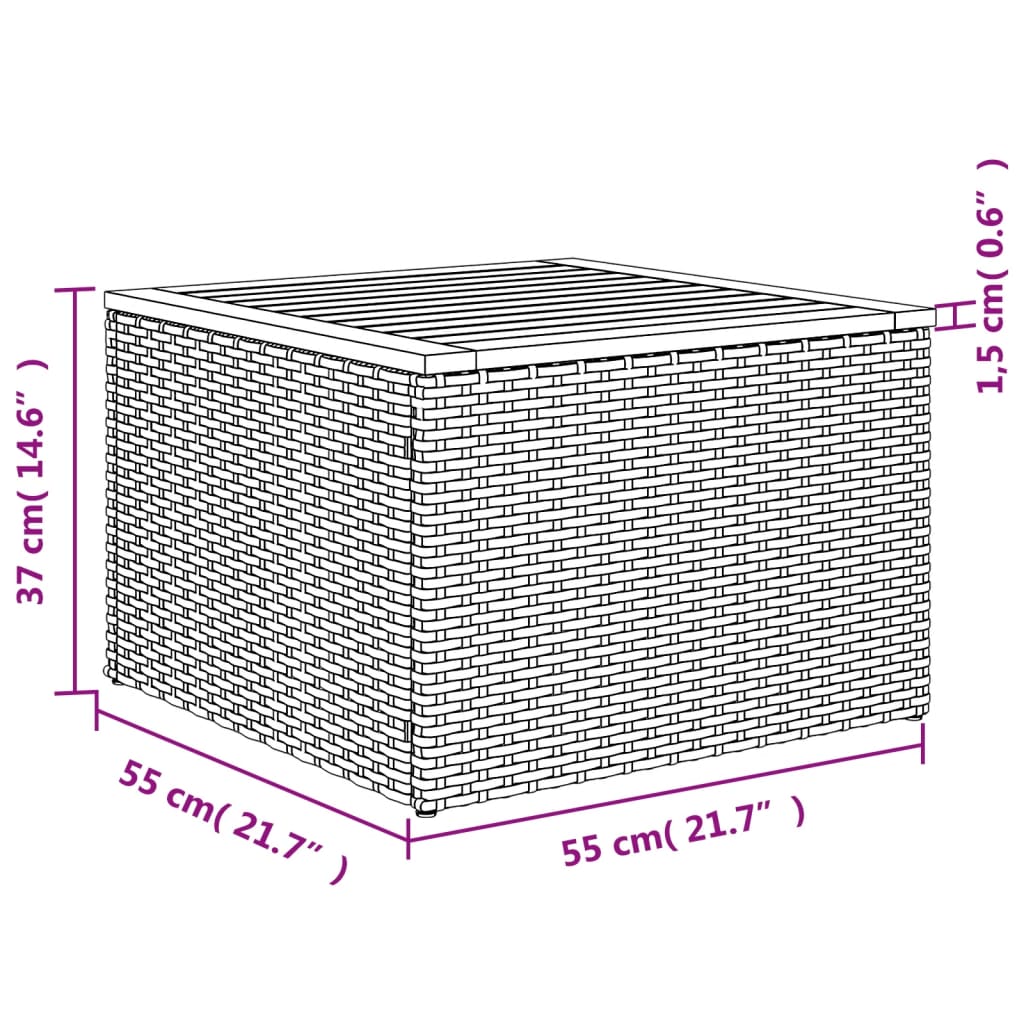 vidaXL Set canapele de grădină, 10 piese, cu perne, bej, poliratan