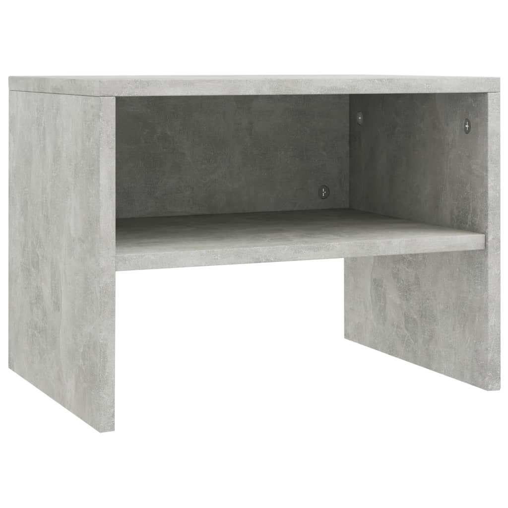 vidaXL Noptieră, gri beton, 40x30x30 cm, lemn prelucrat