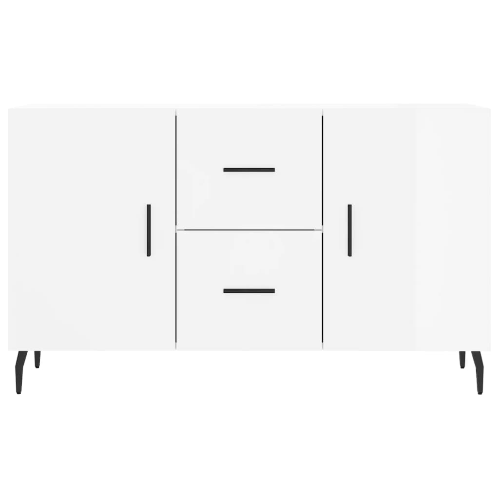 vidaXL Dulap, alb extralucios, 100x36x60 cm, lemn compozit