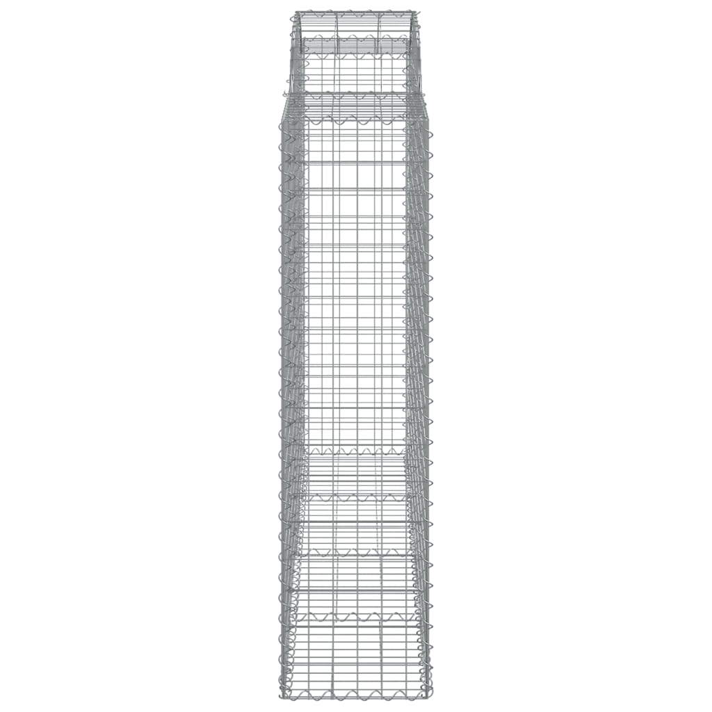 vidaXL Coșuri gabion arcuite 20 buc, 200x50x160/180cm, fier galvanizat