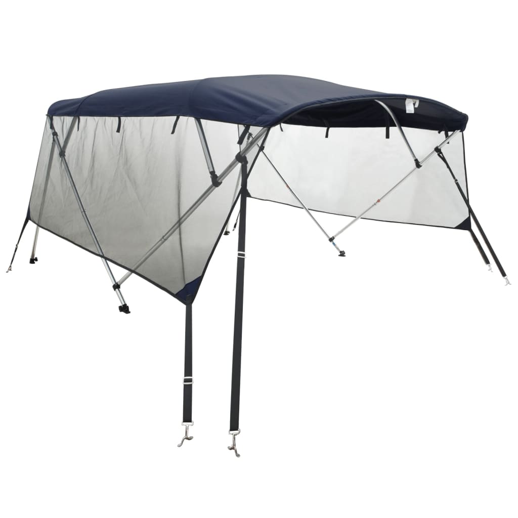 vidaXL Parasolar Bimini 4 arcuri pereți laterali, 243x(200-213)x137 cm