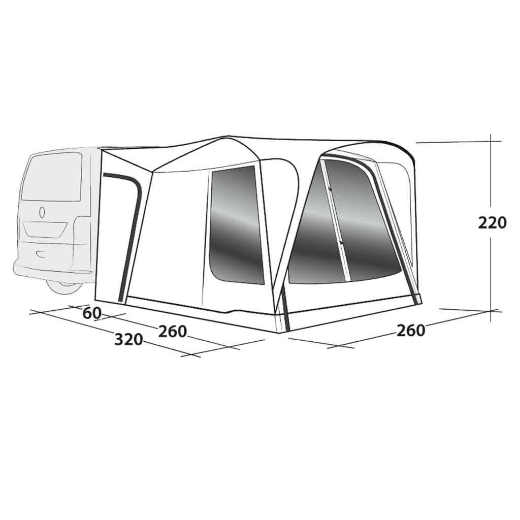 Outwell Copertină pentru autorulotă Milestone Shade