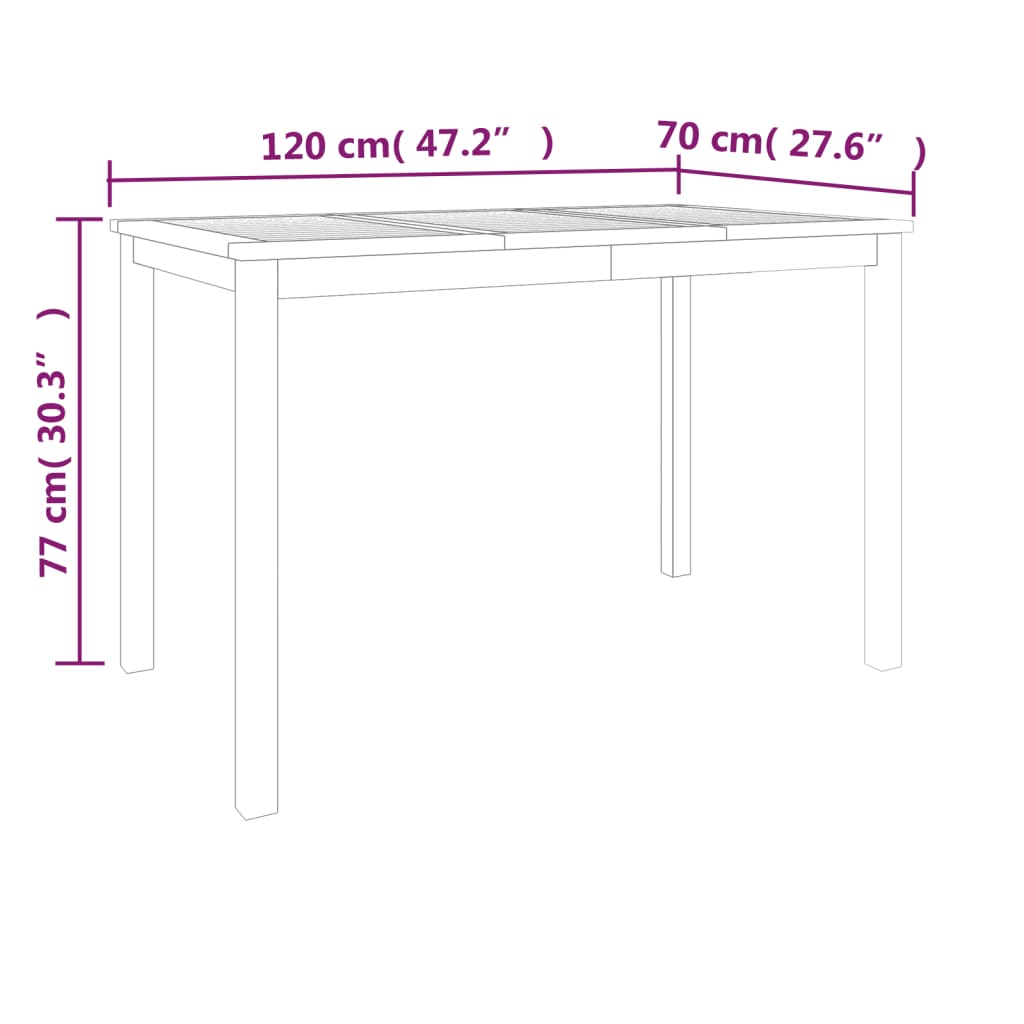 vidaXL Set mobilier de grădină, 7 piese, lemn masiv de tec