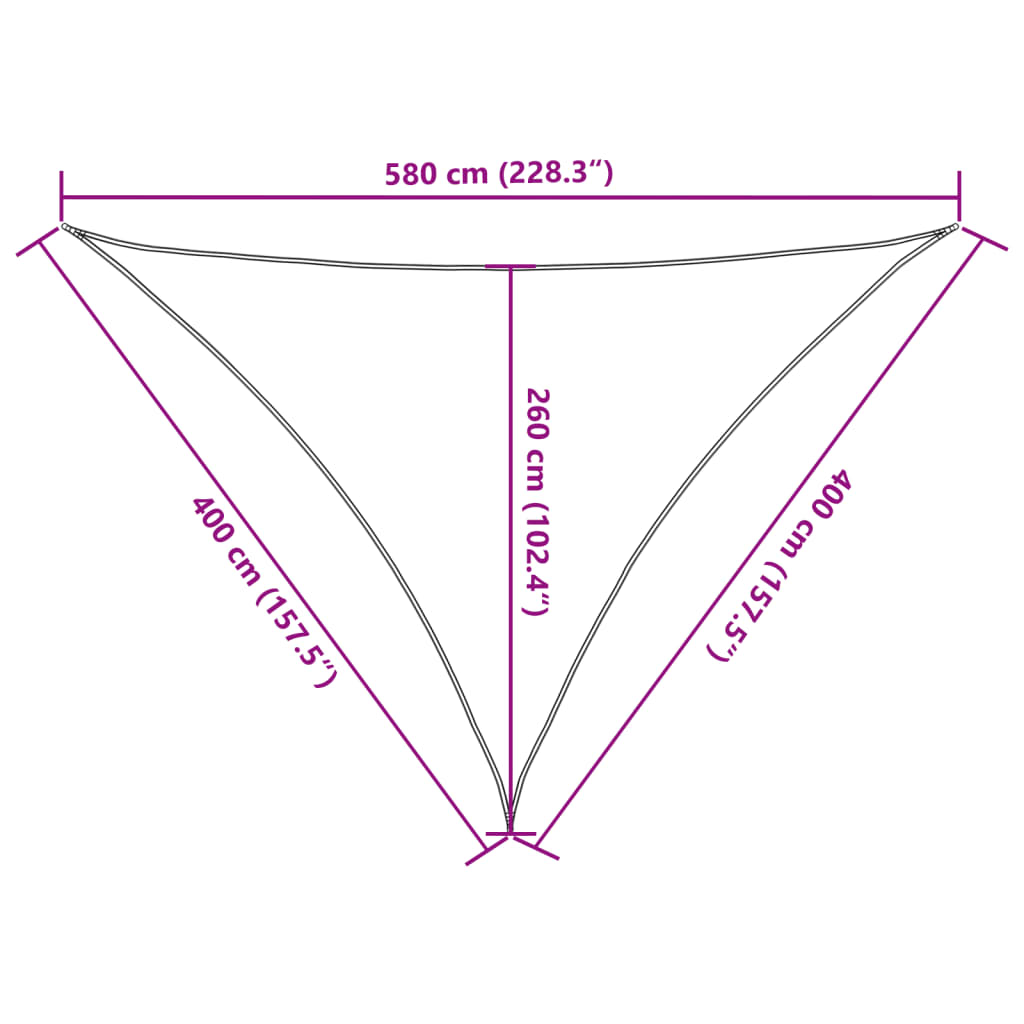 vidaXL Parasolar, gri deschis, 4x4x5,8 m, 100% poliester Oxford