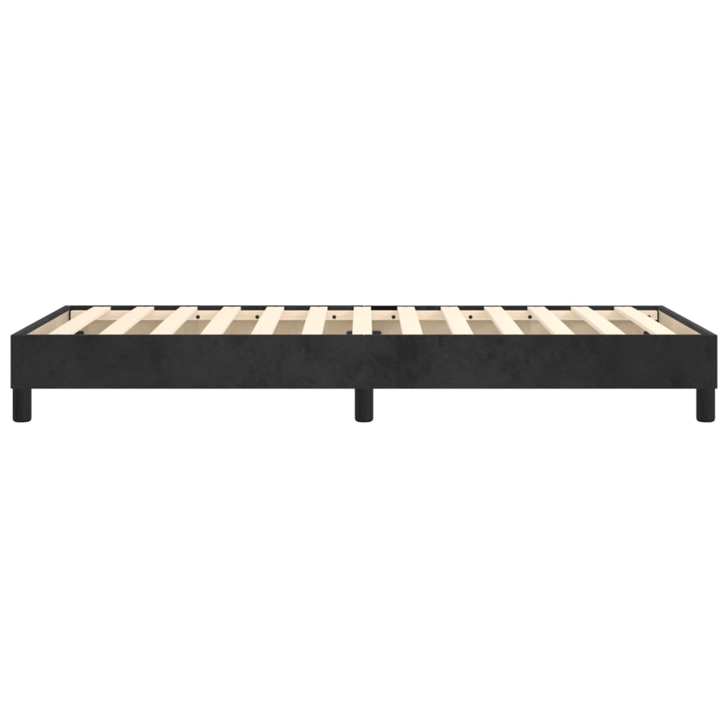 vidaXL Cadru de pat box spring, negru, 100x200 cm, catifea