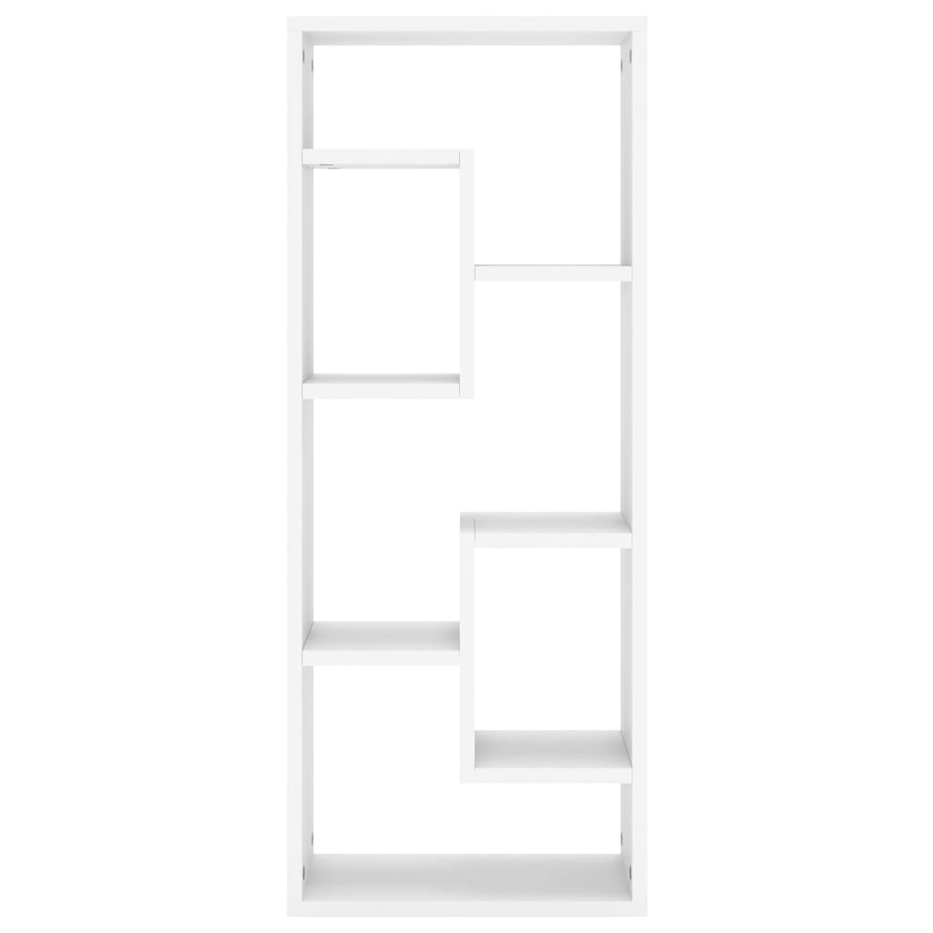 vidaXL Raft de perete, alb, 36x16x90 cm, lemn prelucrat