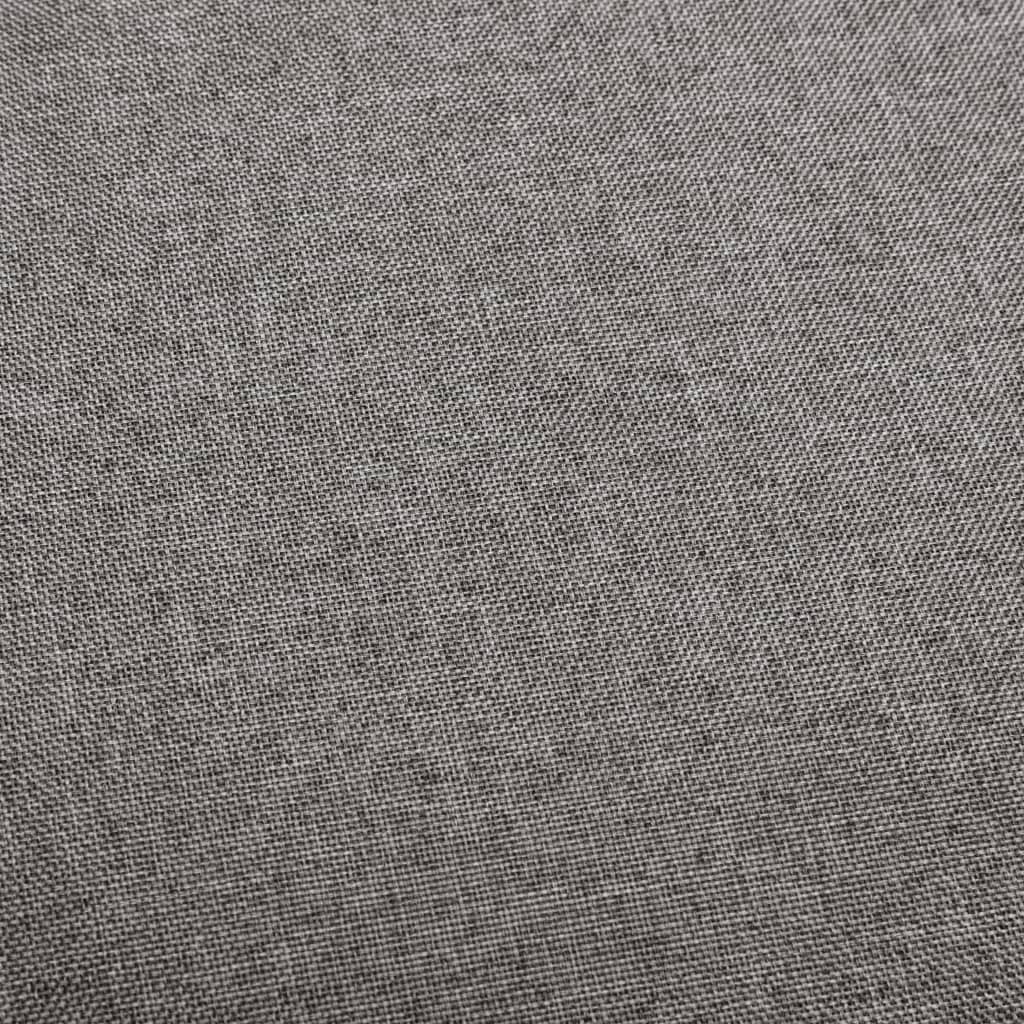 vidaXL Scaun de bar, gri închis, material textil