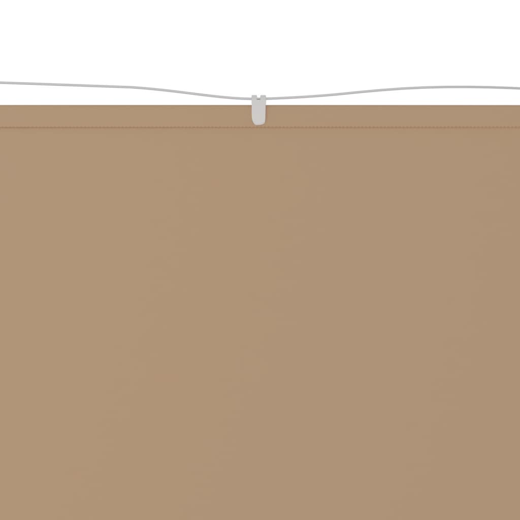 vidaXL Copertină verticală, gri taupe, 60x800 cm, țesătură oxford