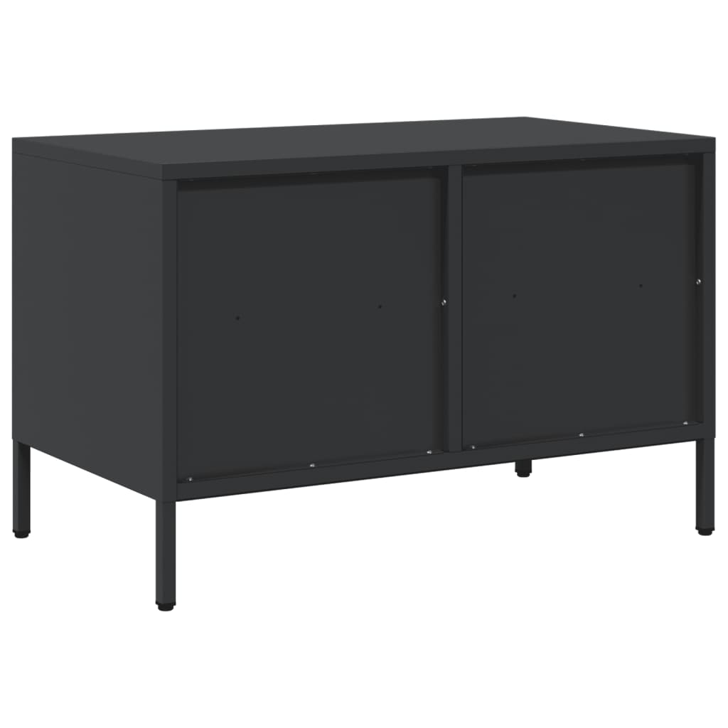 vidaXL Dulap TV, negru, 68x39x43,5 cm, oțel laminat la rece