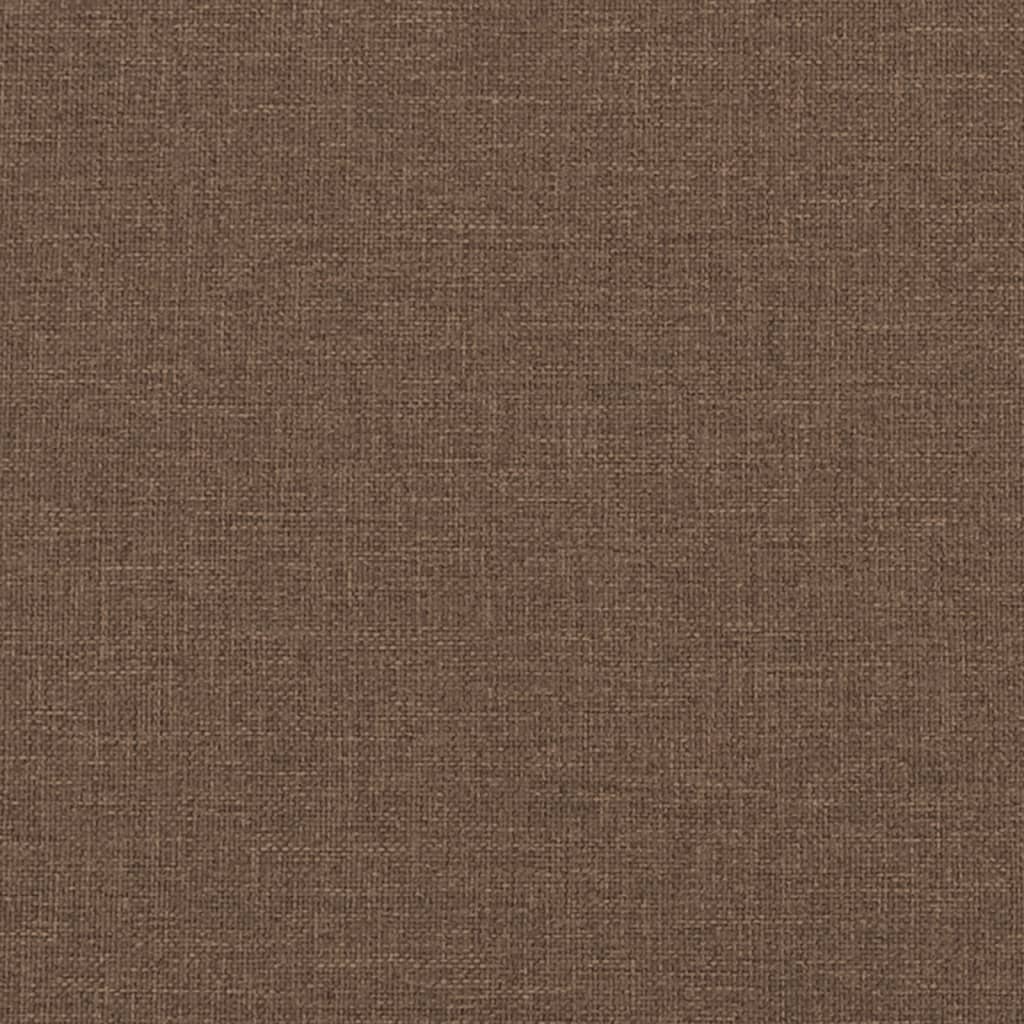 vidaXL Canapea cu 2 locuri, maro, 140 cm, material textil