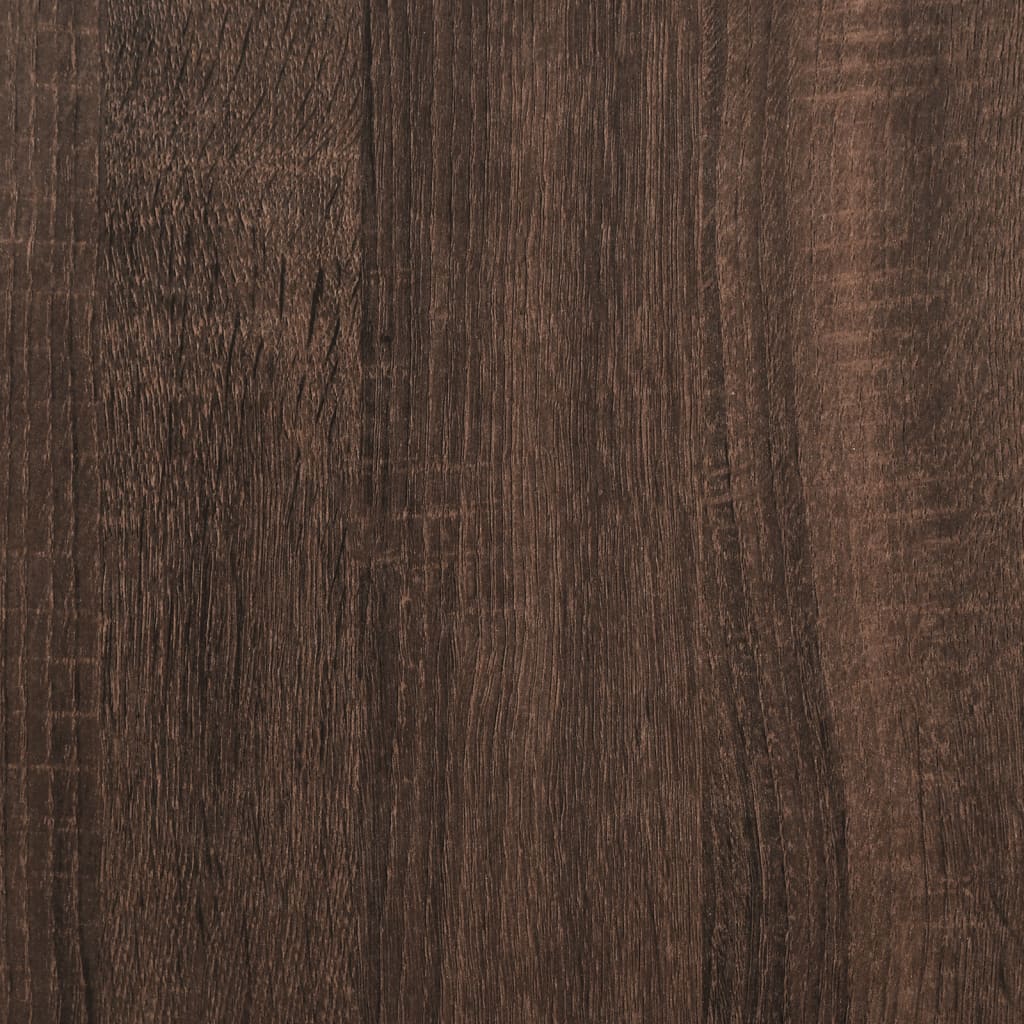 vidaXL Servantă, 3 buc., stejar maro, lemn prelucrat