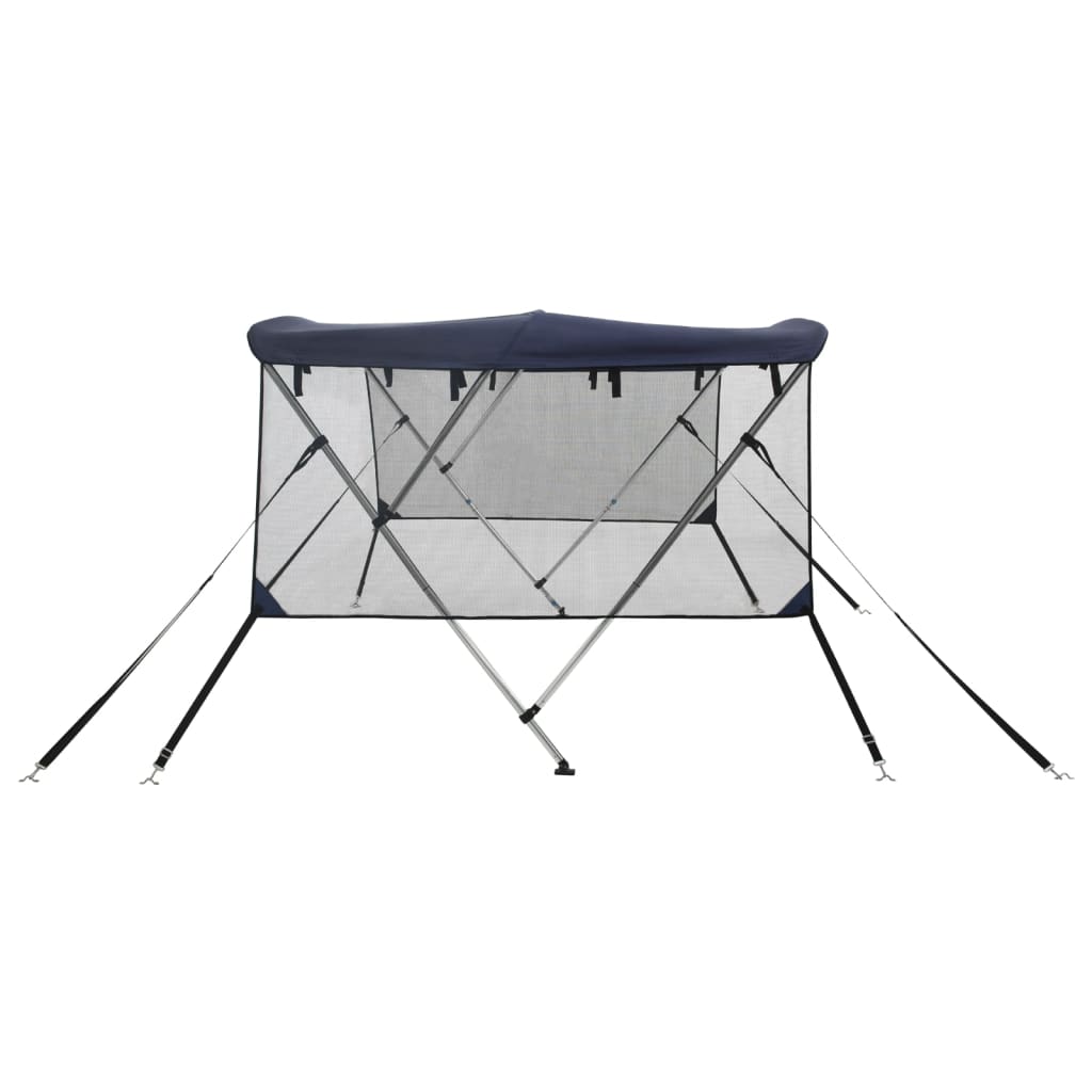 vidaXL Parasolar Bimini 3 arcuri pereți din plasă 183x(154-167)x137 cm