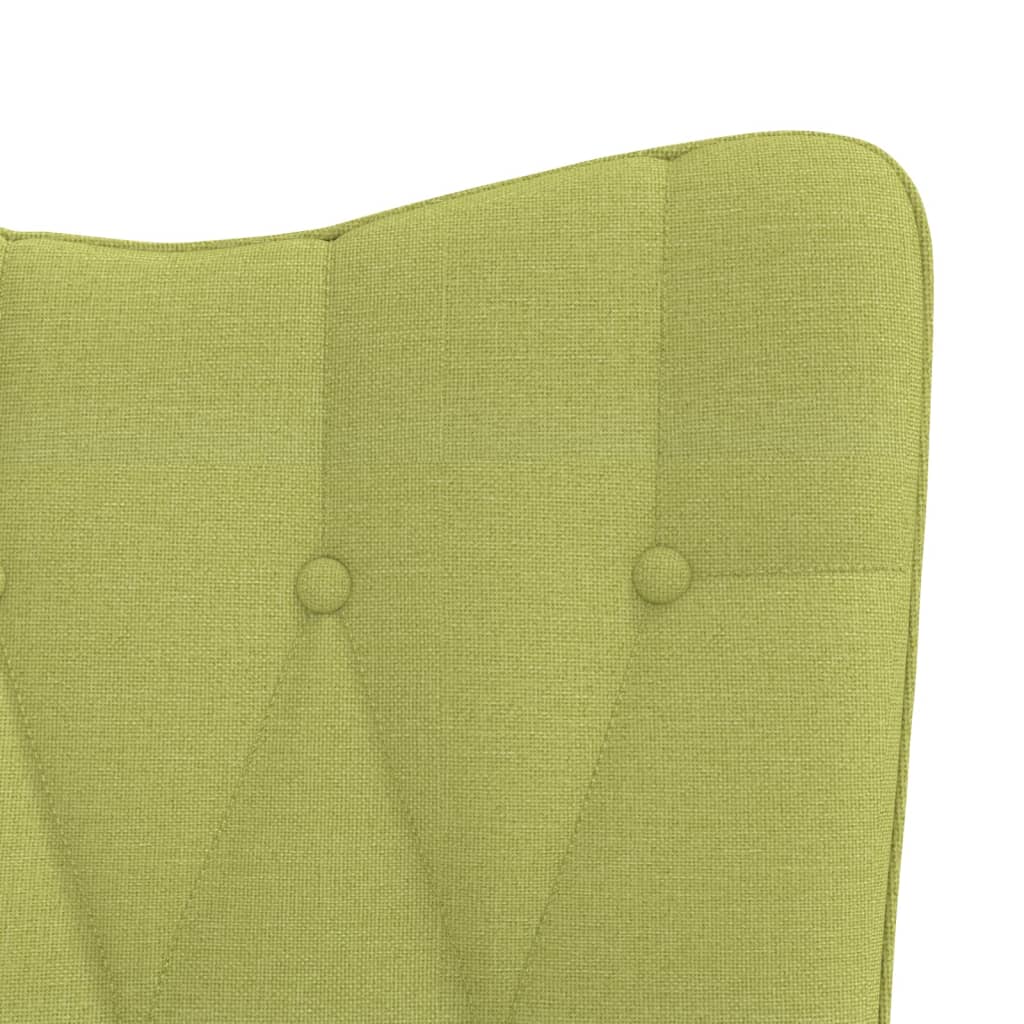 vidaXL Scaun balansoar, verde, material textil