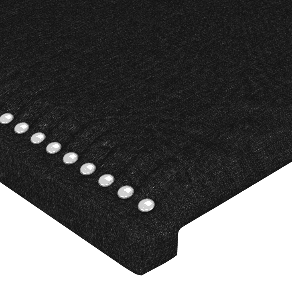 vidaXL Pat box spring cu saltea, negru, 120x200 cm, textil