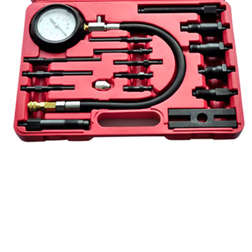 vidaXL Set tester compresie pentru motor Diesel 17 piese