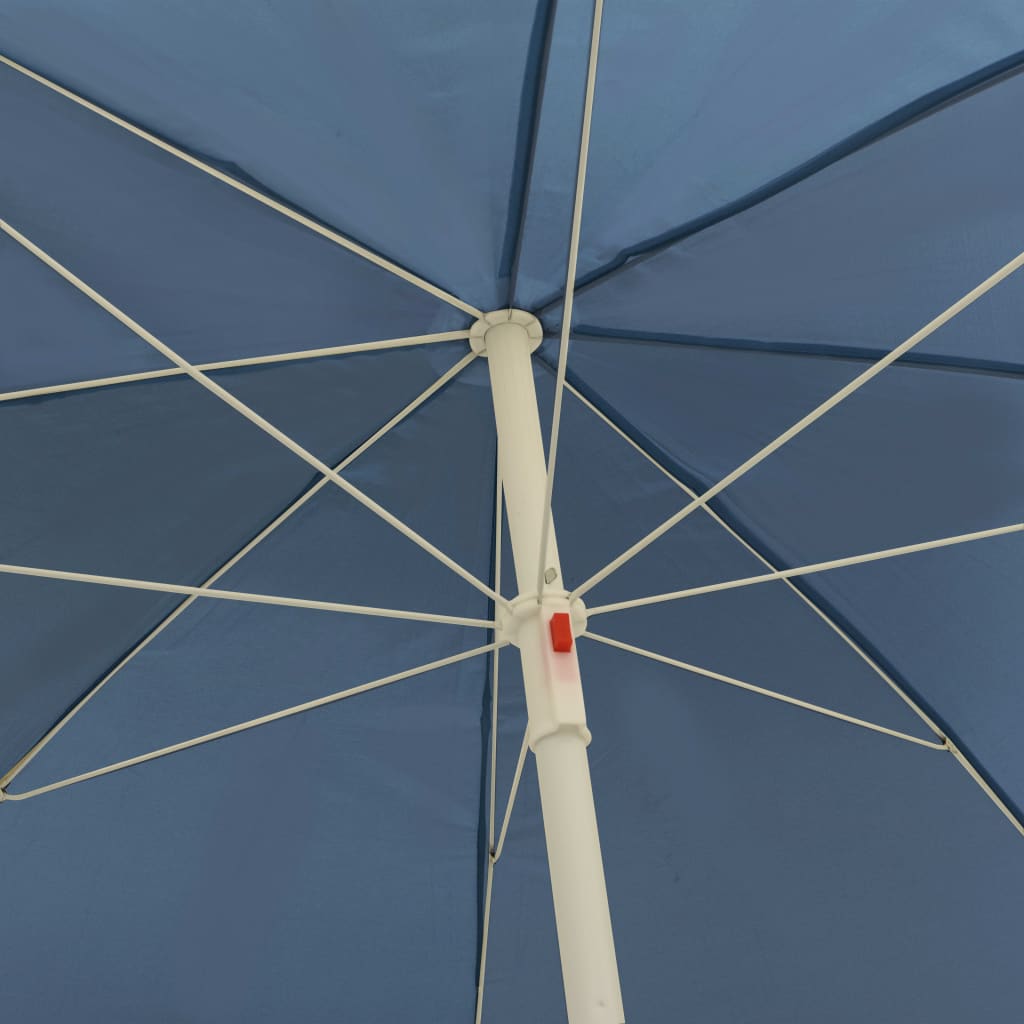 vidaXL Umbrelă de plajă, albastru, 300 cm