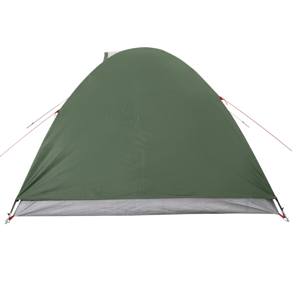 vidaXL Cort de camping cupolă pentru 4 persoane, verde, impermeabil