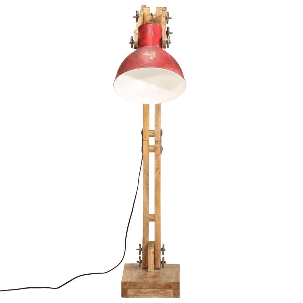 vidaXL Lampă de podea, 25 W, roșu uzat, 33x25x130-150 cm, E27